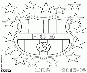 Omalovánka FC Barcelona, mistr 2015-2016