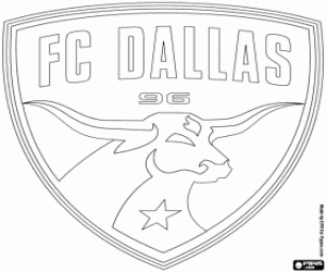Omalovánka FC Dallas emblém