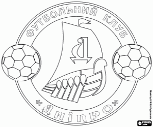 Omalovánka FC Dnipro odznak