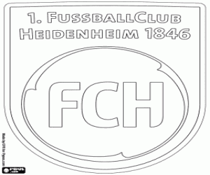 Omalovánka FC Heidenheim emblém