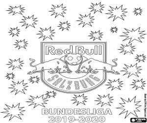 Omalovánka FC Red Bull Salzburg, šampion 2019-20