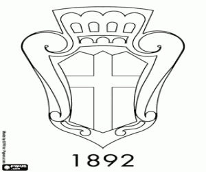 Omalovánka FC Pro Vercelli 1892 emblém