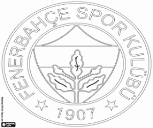 Omalovánka Fenerbahce logo
