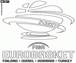 Omalovánka FIBA EuroBasket 2017, logo