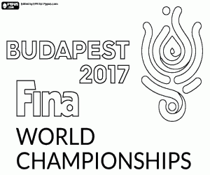 Omalovánka FINA Mistrovství světa v plavání Budapešť 2017