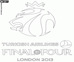 Omalovánka Final Four Euroligy Londýn 2013