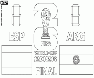 Omalovánka Finále Mistrovství světa FIFA 2026