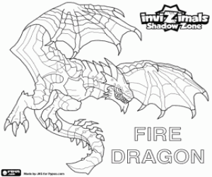 Omalovánka Fire Dragon, Invizimals Shadow Zone