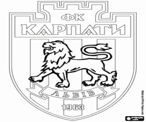 Omalovánka FK Karpaty Lvov odznak