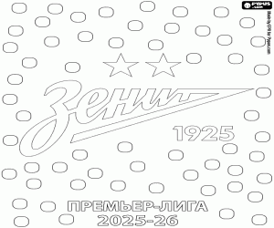 Omalovánka FK Zenit, mistr 2025-2026