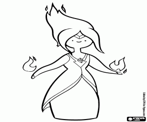 Omalovánka Flame Princess, království ohně