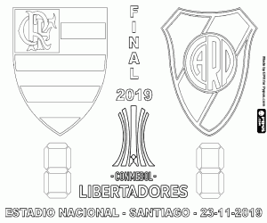 Omalovánka Flamengo-River Libertadores 2019