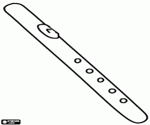 Omalovánka Flétna, tradiční nástroj