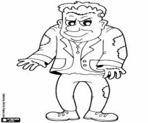 Omalovánka Frankenstein netvor