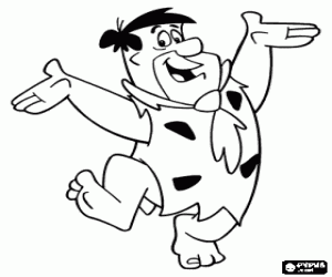 Omalovánka Fred Flintstone, protagonista