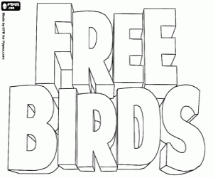 Omalovánka Free Birds logo