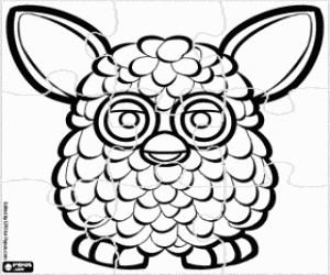 Omalovánka Furby puzzle