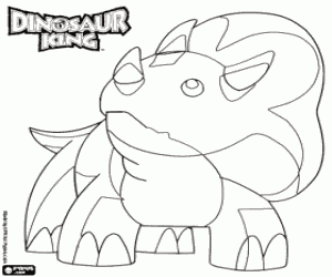 Omalovánka Gabu, Dinosaur King triceratops