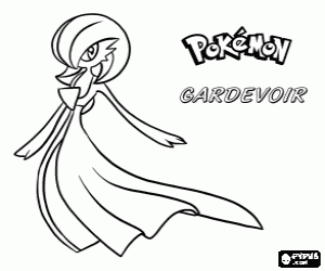 Omalovánka Gardevoir, Pokémon