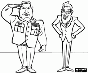 Omalovánka Generál Monger a prezident