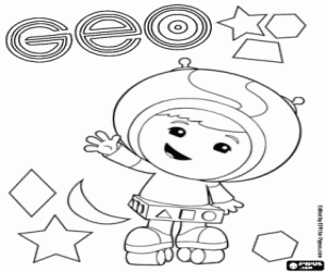 Omalovánka Geo Umizoomi a geometrické tvary