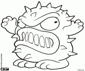 Omalovánka Germit, Bin Monster Trash Pack