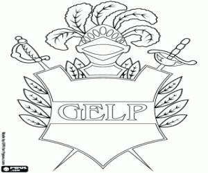 Omalovánka Gimnasia y Esgrima, GELP logo