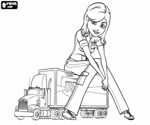 Omalovánka Ginormica za nákladní auto