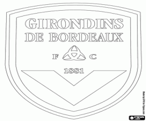 Omalovánka Girondins Bordeaux emblém