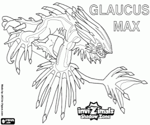 Omalovánka Glaucus Max, Invizimals Shadow Zone