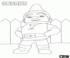 Omalovánka Gnomeo, hrdý gnome