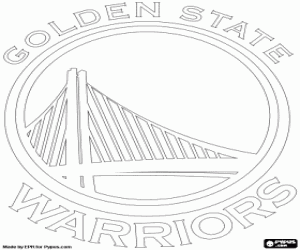Omalovánka Golden State Warriors emblém