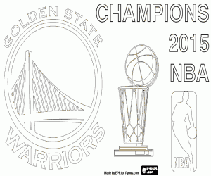 Omalovánka Golden State Warriors mistr NBA 2015