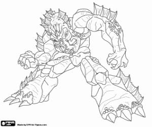 Omalovánka Gormiti moří, Polypus