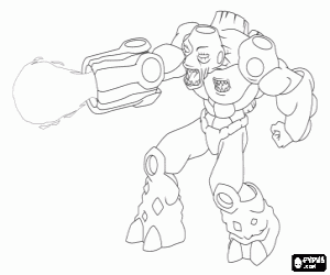 Omalovánka Gormiti Vulkán, Bombos