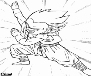 Omalovánka Gotenks, Dragon Ball charakter