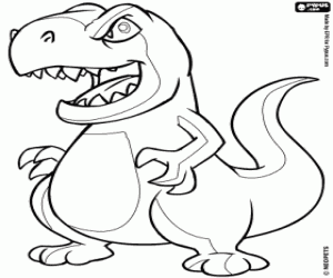 Omalovánka Grarrl, doplněk Neopets dinosaura