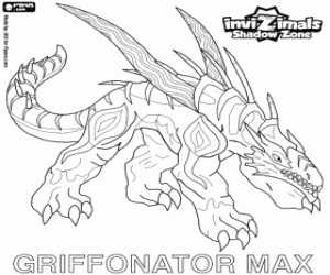 Omalovánka Griffonator Max, Invizimals Shadow Zone