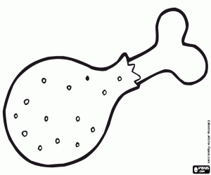 Omalovánka Grilování kuřete