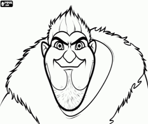 Omalovánka Grug, pravěkého člověka