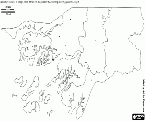 Omalovánka Guinea-Bissau mapa