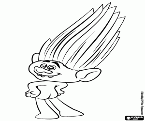 Omalovánka Guy Diamond, stříbrný troll