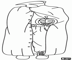 Omalovánka Halloween a bezhlavý jezdec