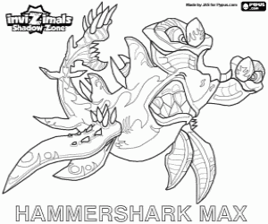Omalovánka Hammershark Max, Invizimals Shadow Zone