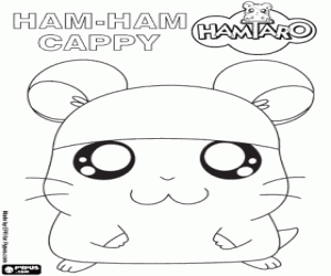Omalovánka Hamtaro, mladý Ham-Ham Cappy