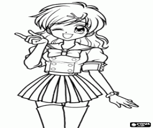 Omalovánka Hanon ve své lidské podobě