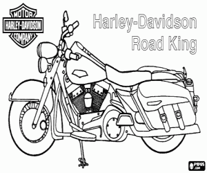 Omalovánka Harley-Davidson Road King