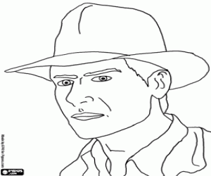 Omalovánka Harrison Ford je Indiana Jones