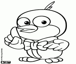 Omalovánka Harry kolibřík