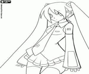 Omalovánka Hatsune Miku, Vocaloid